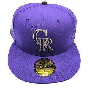 New Era 59FIFTY Colorado Rockies 20th Anniversary Purple Fitted 7 3/8 Hat Club